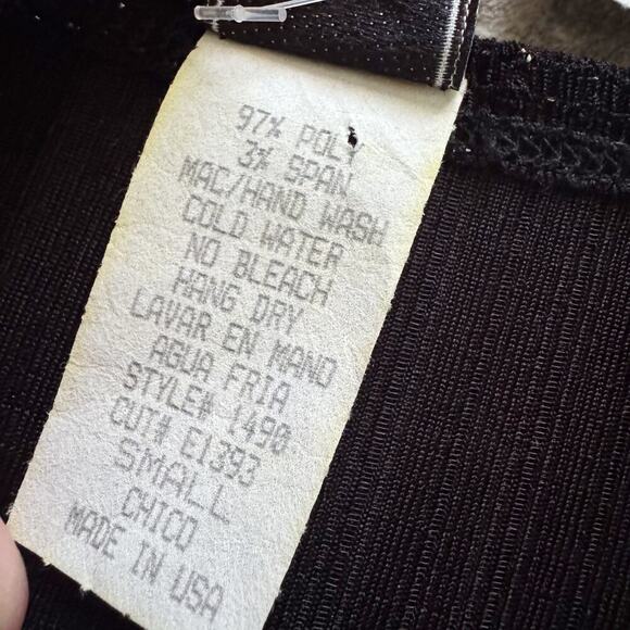 Vintage Chesley Dress Womens Small Black Shimmer Midi Slip Cowl Neck Party Y2K - Picture 15 of 15